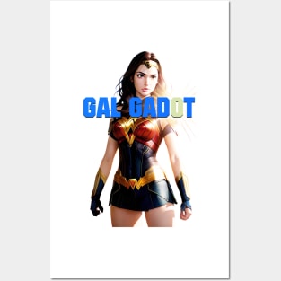 Gal Gadot Comic style anime design by ironpalette Posters and Art